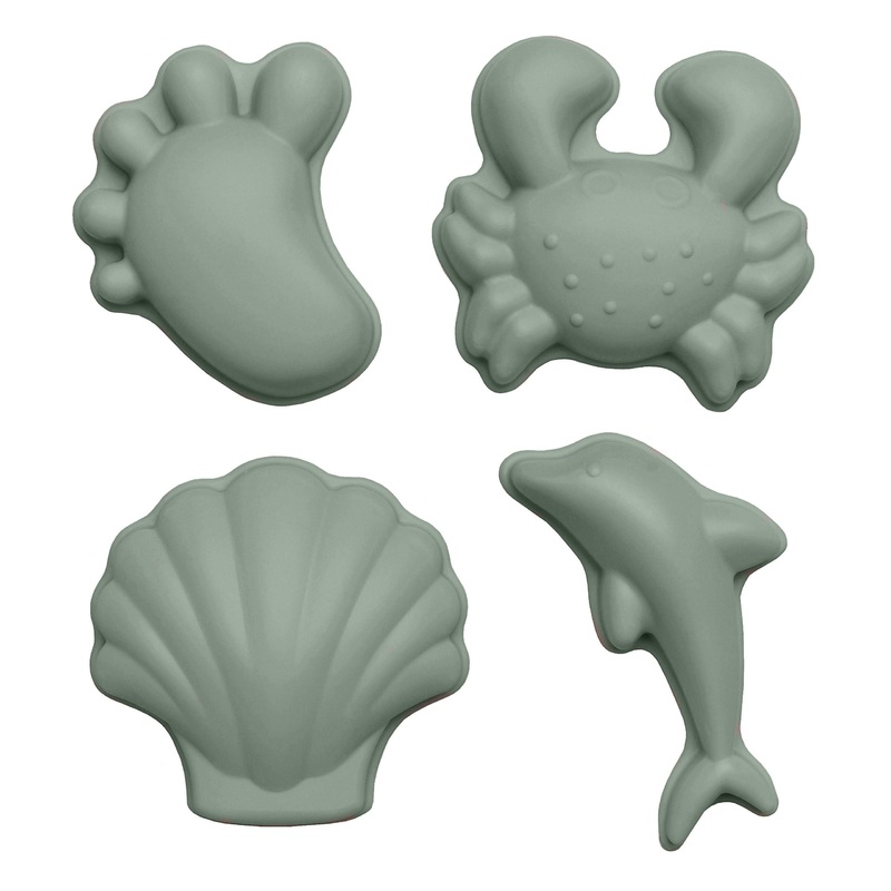 Sand Moulds 4-Pack – Sage Green