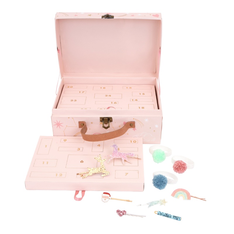 Advent Calendar Suitcase, Hair Accessories