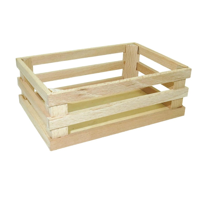 Wooden Crate for Play Food