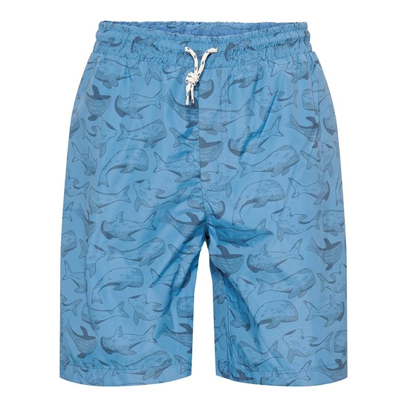 Men’s Swim Shorts, Sea Life – Blue (UPF 50+) Various Sizes