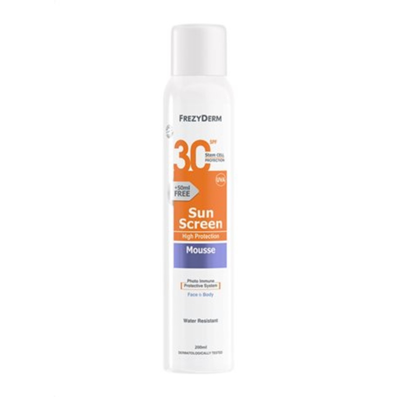 Sunscreen Mousse Face & Body Adults SPF30+- 200ml