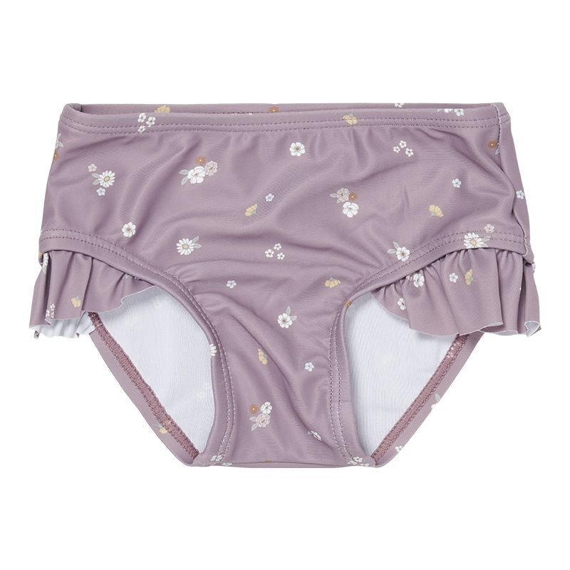 Swim Pants, Ruffles – Mauve Blossom (UPF 50+) Various Sizes