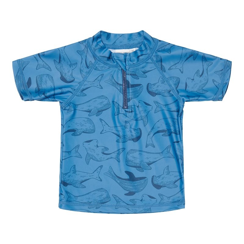 Swim T-Shirt, Short Sleeves – Sea Life Blue (UPF 50+) Various Sizes