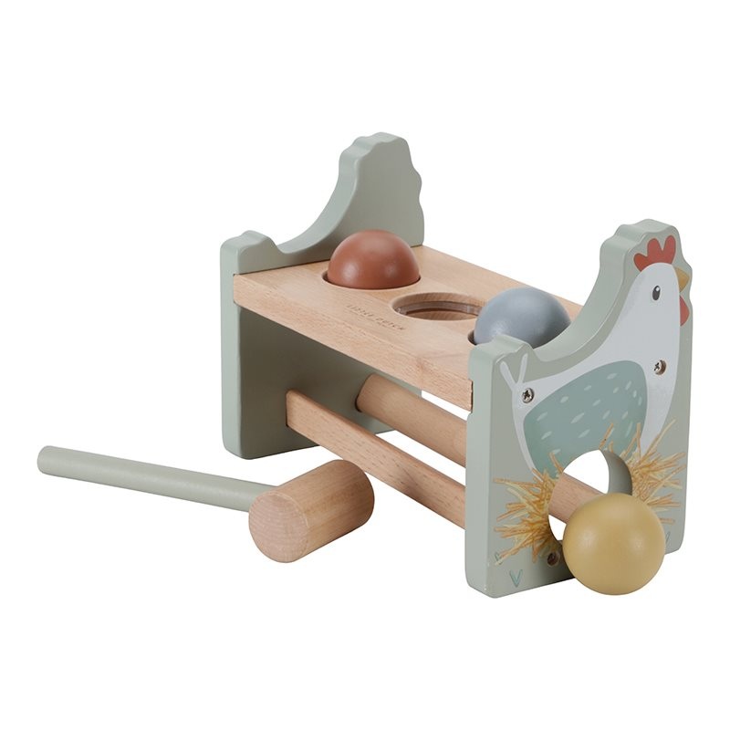 Pounding Bench with Rolling Balls – Little Farm