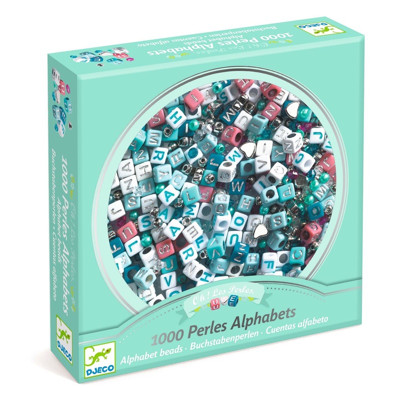 Alphabet Beads (1,000 Beads) to Create Jewellery – Silver