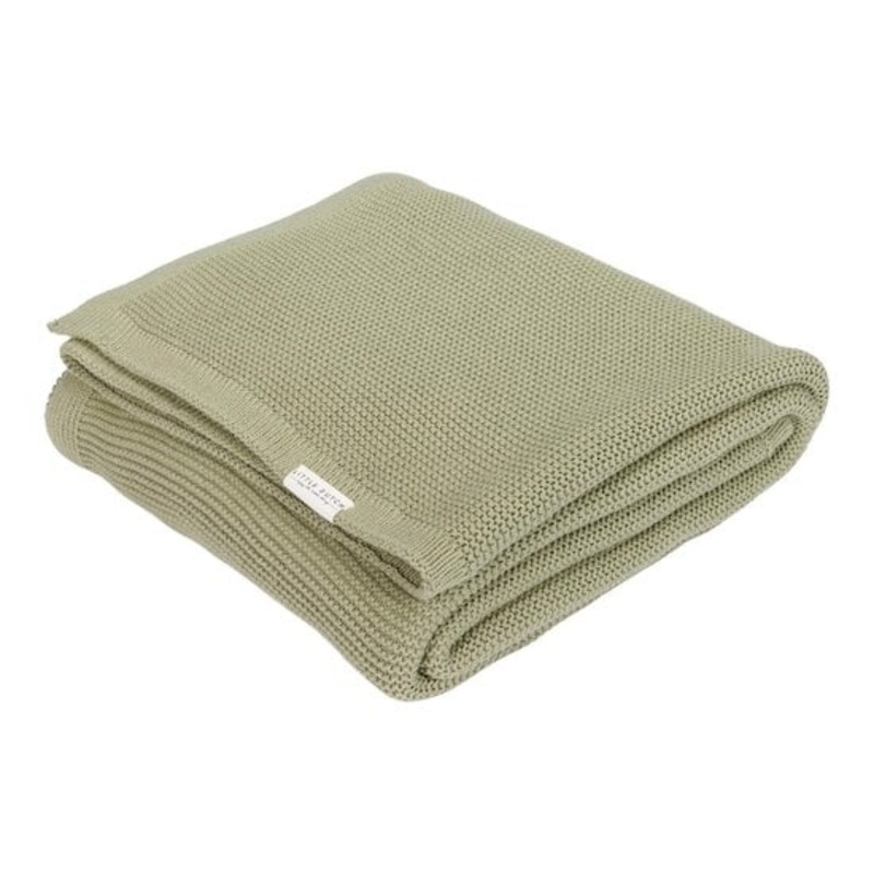Bassinet Blanket, Knitted – Olive (70 X 100cm)