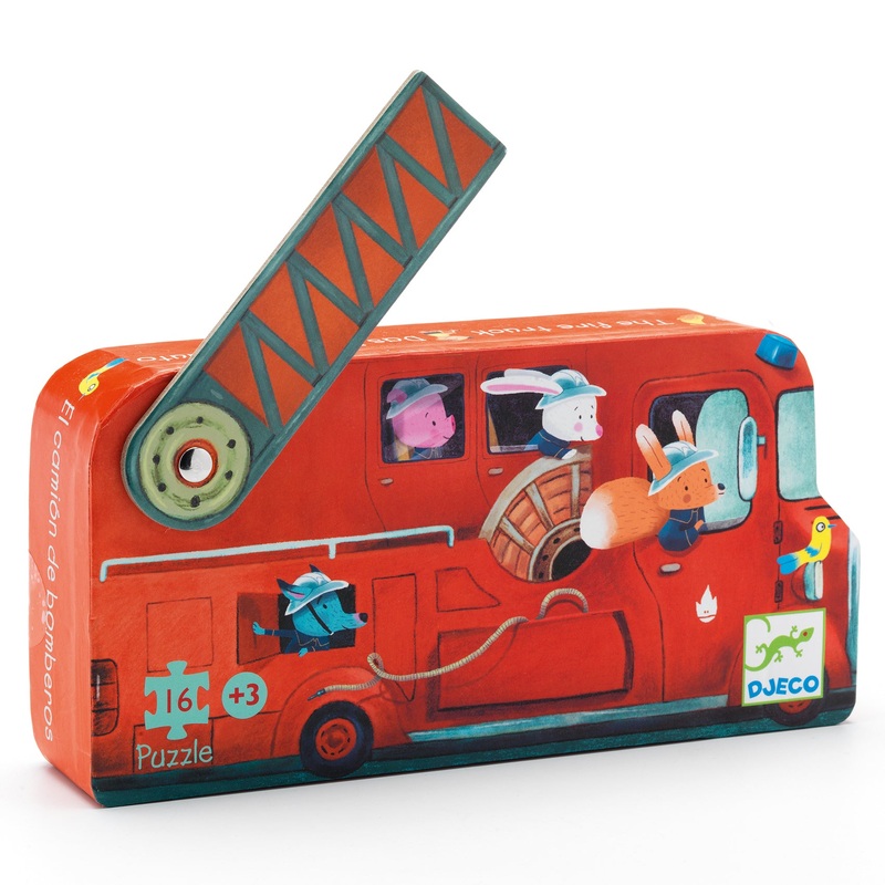 Jigsaw Puzzle, 16 Pieces – Fire Truck (3+ Years)