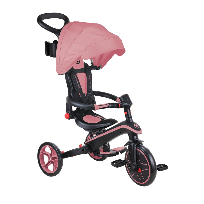 Tricycle 4-in-1 (10 Months – 5 Years), Explorer Foldable – Pink