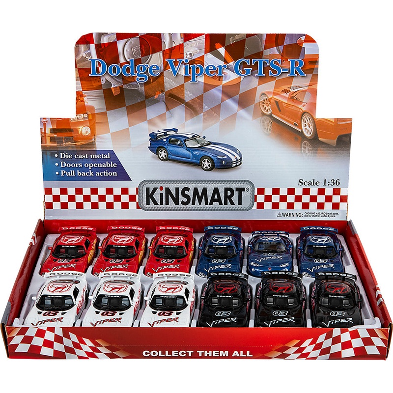 5 Die-cast Dodge Viper Gts-r