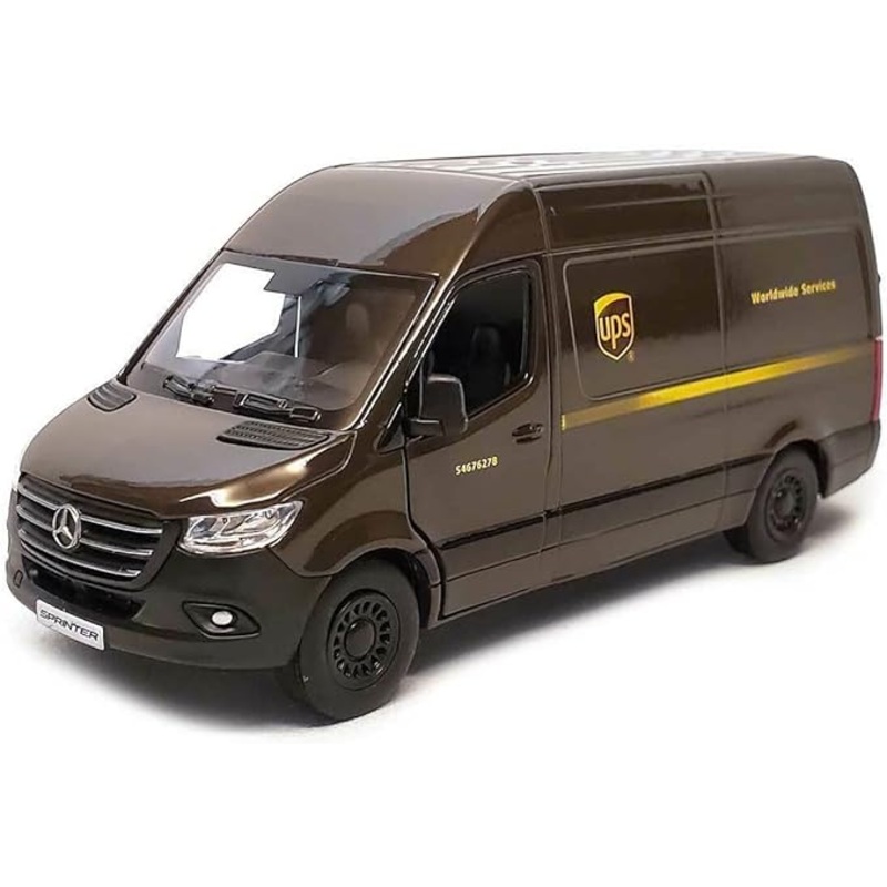 5 Diecast Pull Back UPS Delivery Van
