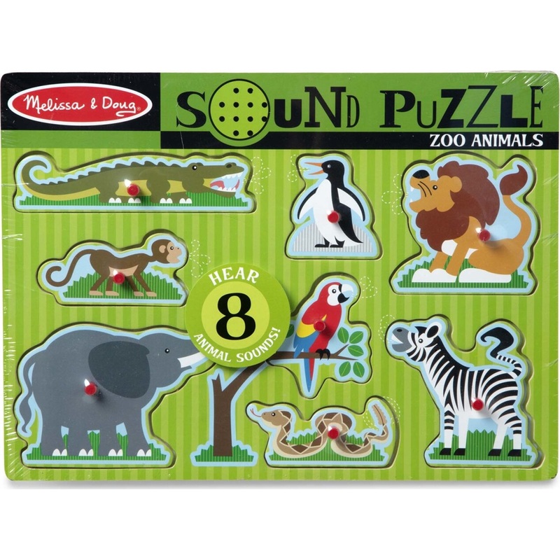 Zoo Animals Sound Puzzle – 8 Pieces