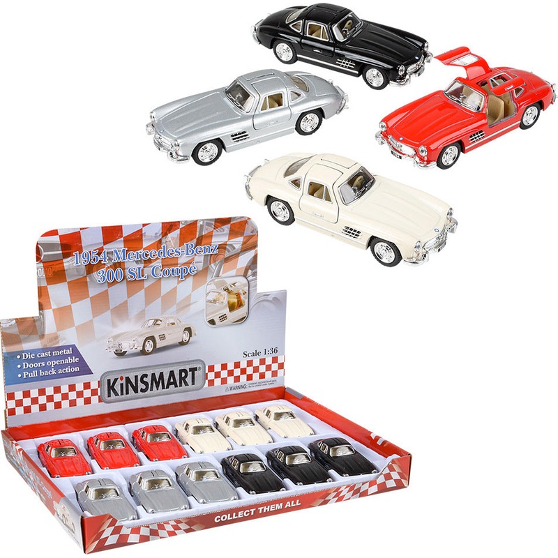 5 Die-cast Pull Back 1954 Mercedes Benz 300sl