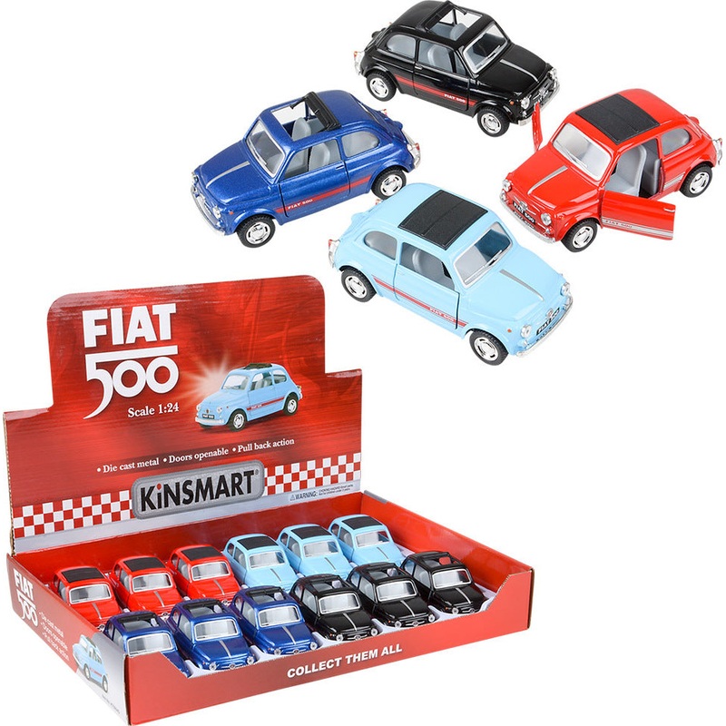 5 Die-cast Pull Back Fiat 500