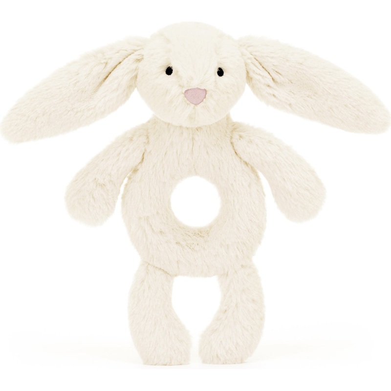 Bashful Cream Bunny Ring Rattle