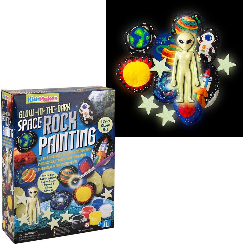 Kidzmaker – Glow In The Dark – Space Rock Painting