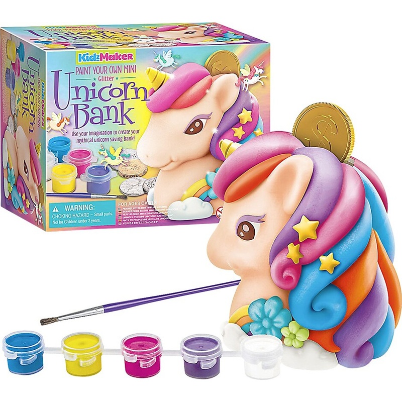 Kidzmaker – Paint Your Own Mini Glitter Unicorn Bank