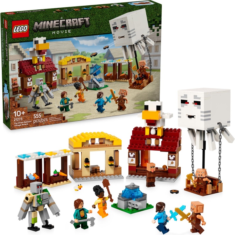LEGO Minecraft: The Ghast Balloon Village Attack