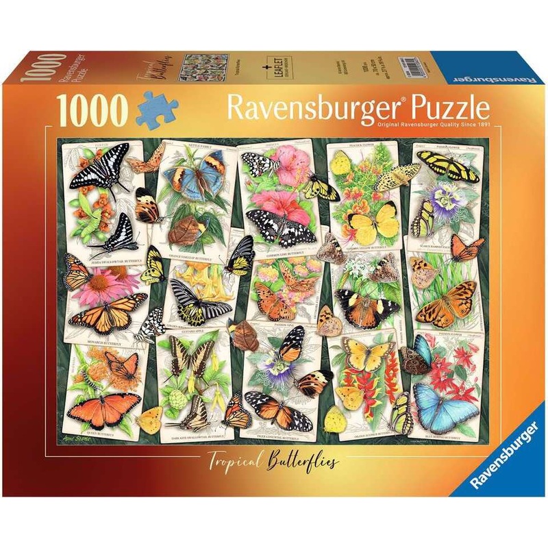 Tropical Butterflies 1000 Pc Puzzle
