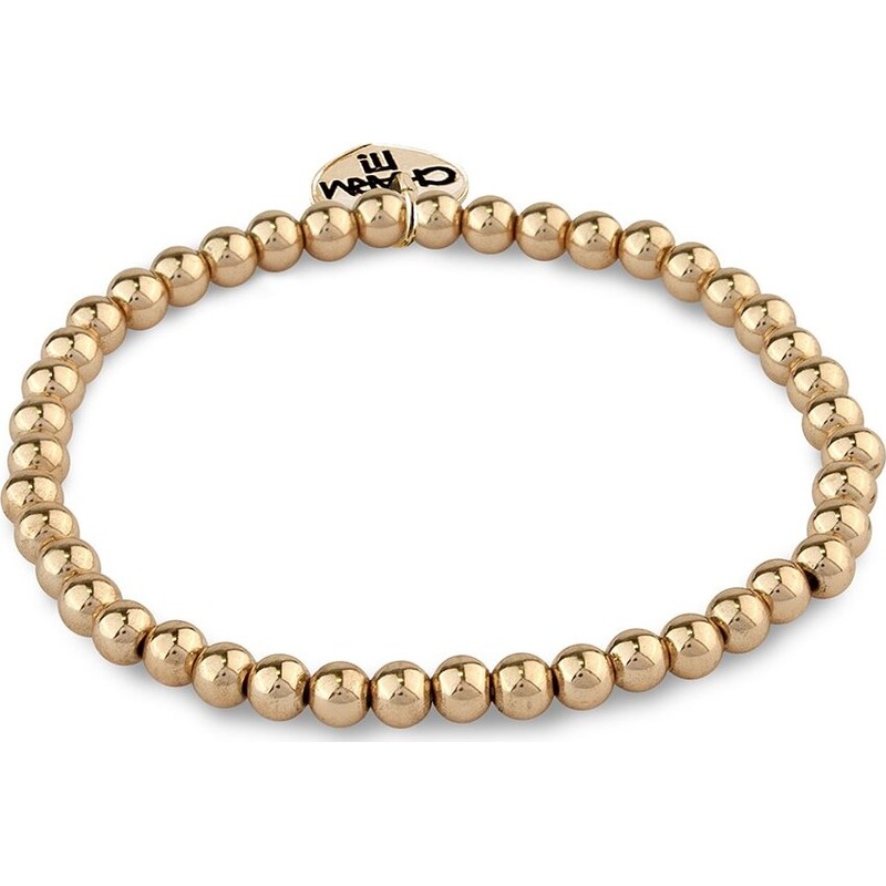 4mm Gold Bead Bracelet