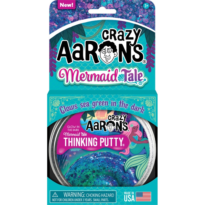 Mermaid Tale Glowbright 4 Thinking Putty Tin