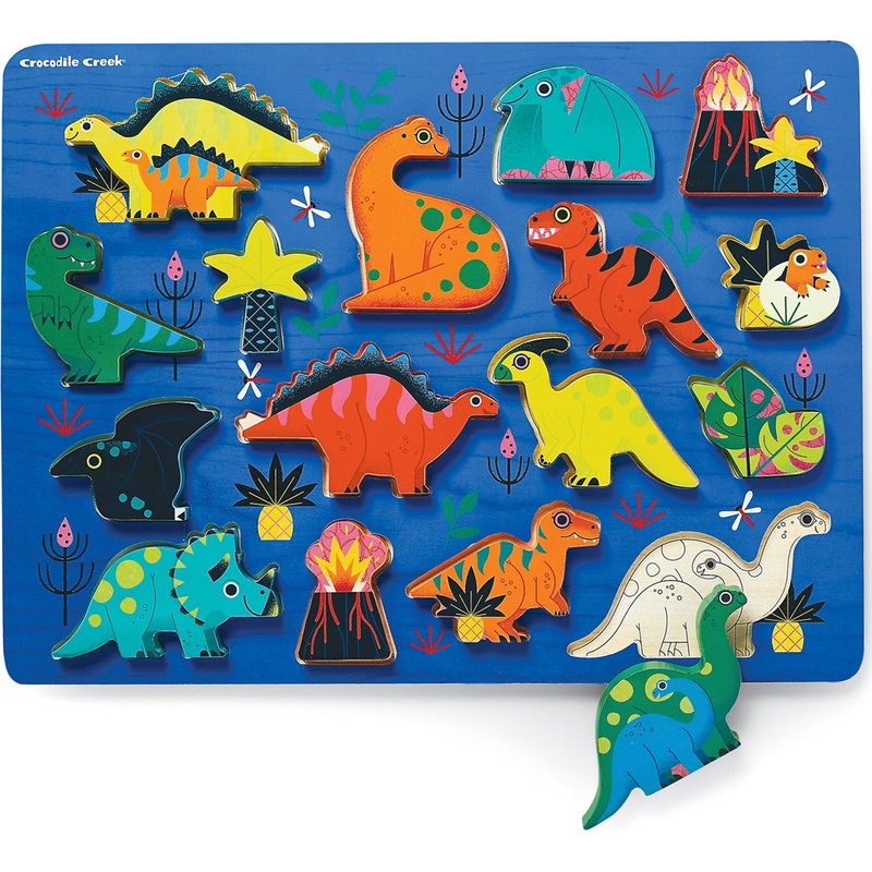 16-pc Wood puzzle – Dinosaur