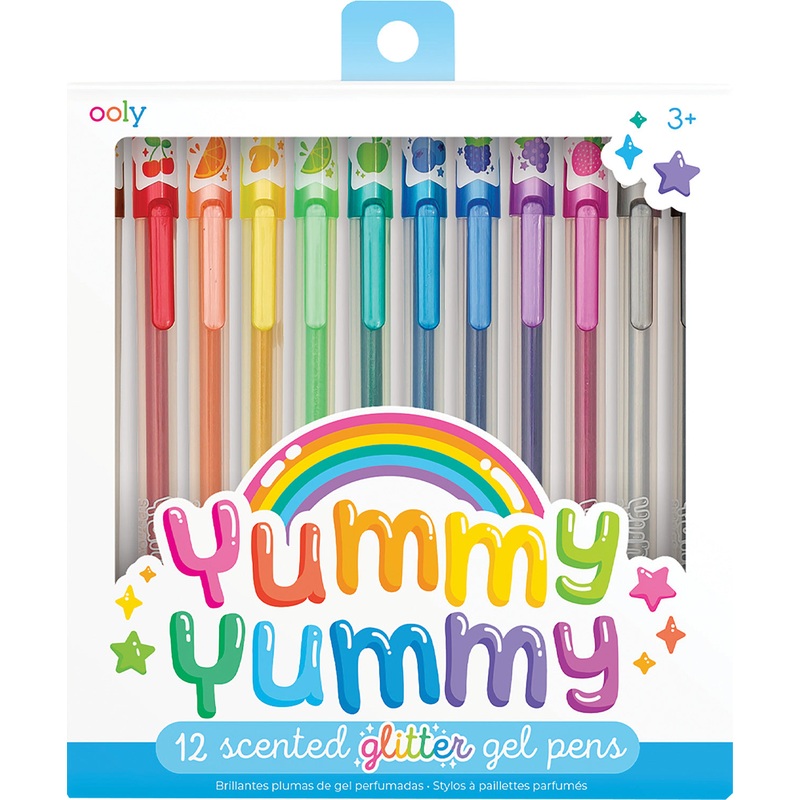Yummy Yummy Scented Glitter Gel Pens – 12 pk