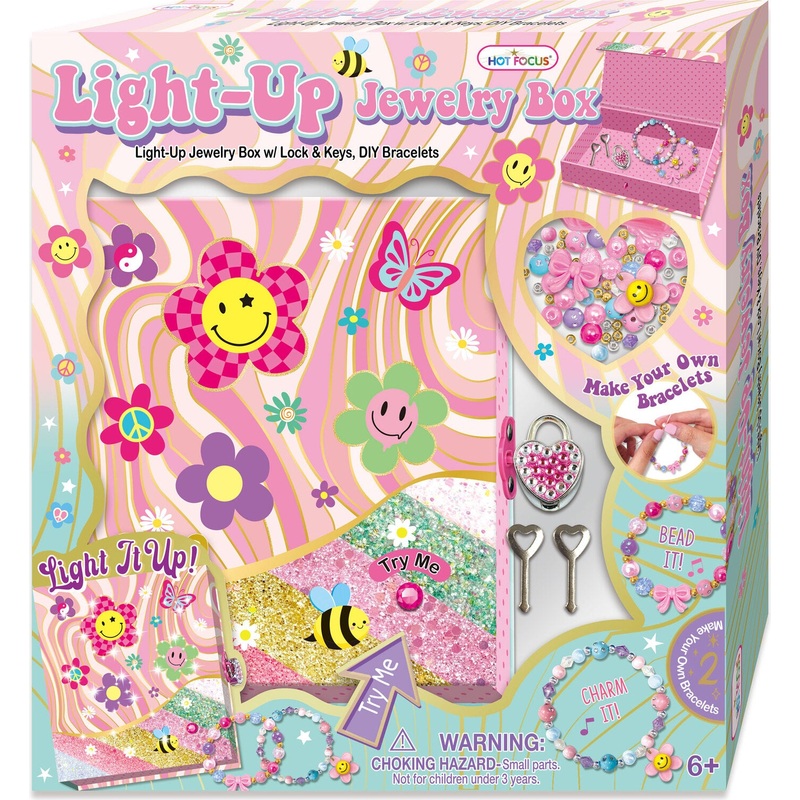 Light Up Jewelry Box, Groovy Flower