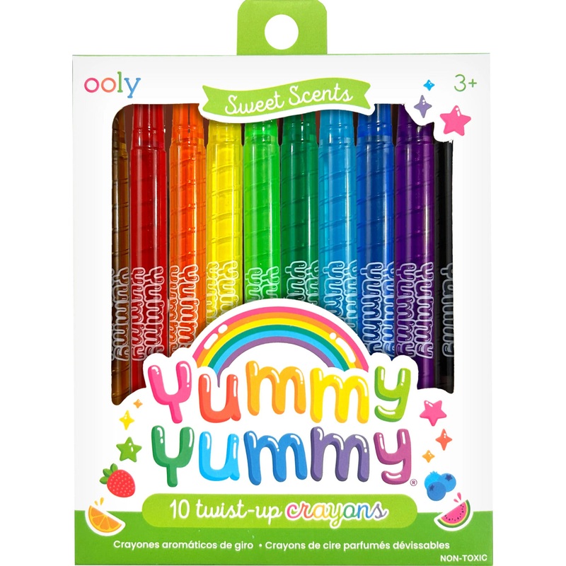 Yummy Yummy Scented Twist-Up Crayons – Set of 10