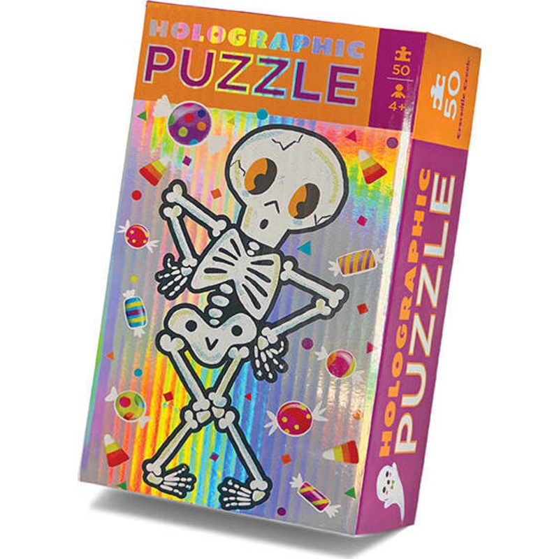50-Piece Holographic Puzzle – Skeleton