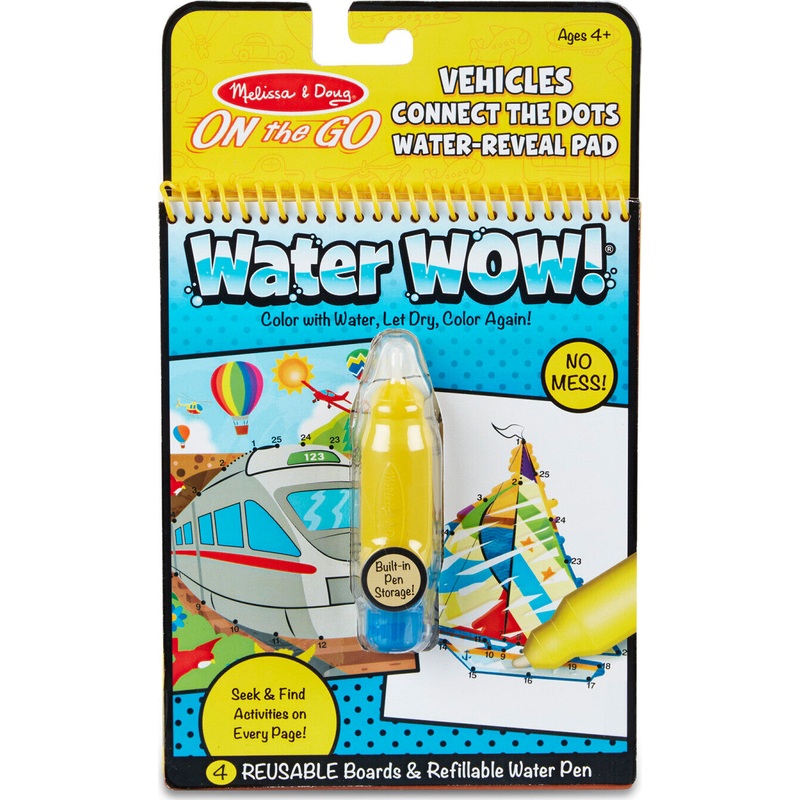 Water Wow! Connect The Dots Vehicles – On The Go Travel Activity
