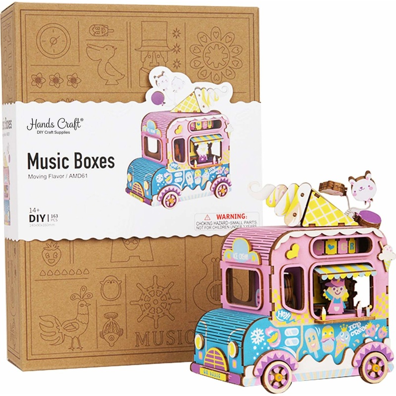 3D Wooden Puzzle Music Box – Moving Flavors
