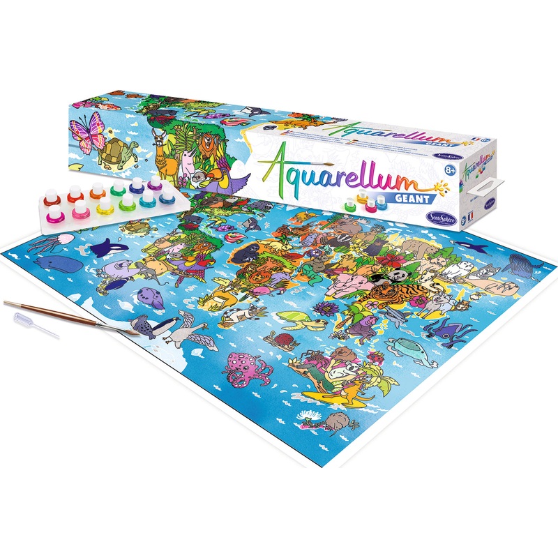 Aquarellum Poster – World Map