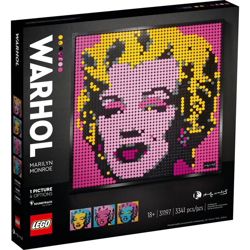 LEGO Art: Andy Warhol’s Marilyn Monroe