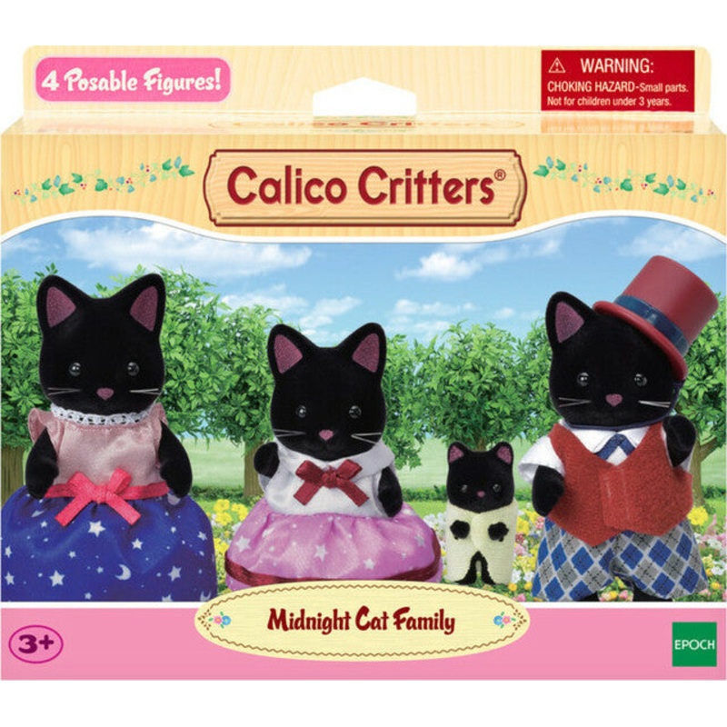 Midnight Cat Family (4 Member)