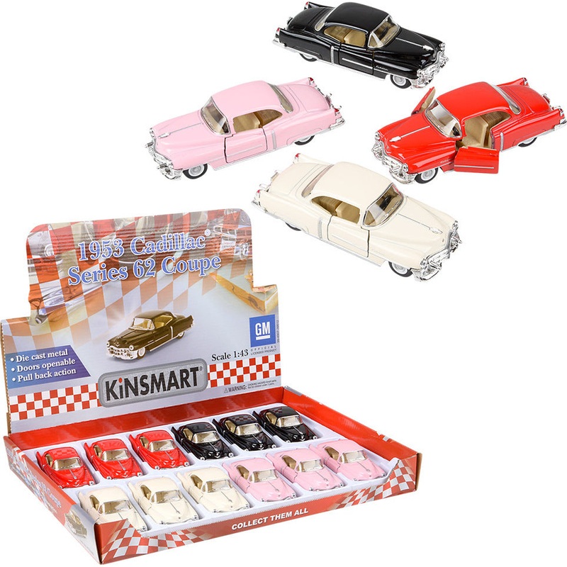 5 Die-cast 1953 Cadillac Series 62 Coupe