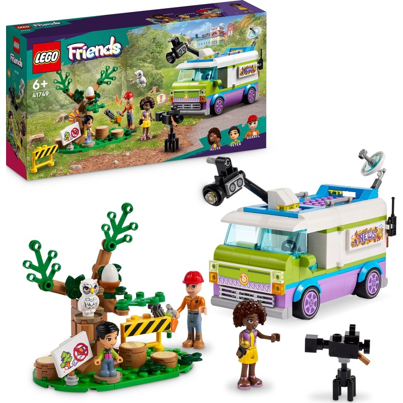 LEGO Friends Newsroom Van Animal Rescue Set