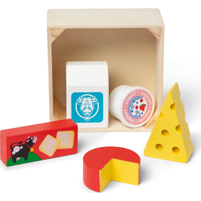 Wooden Food Groups Play Set – Dairy