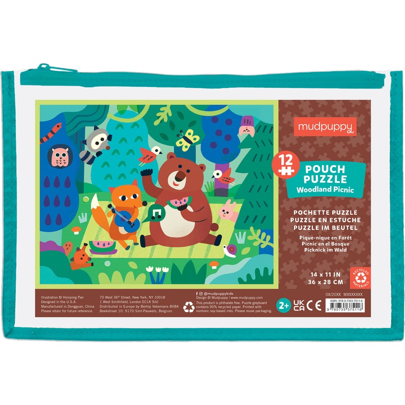Woodland Picnic 12 Piece Pouch Puzzle