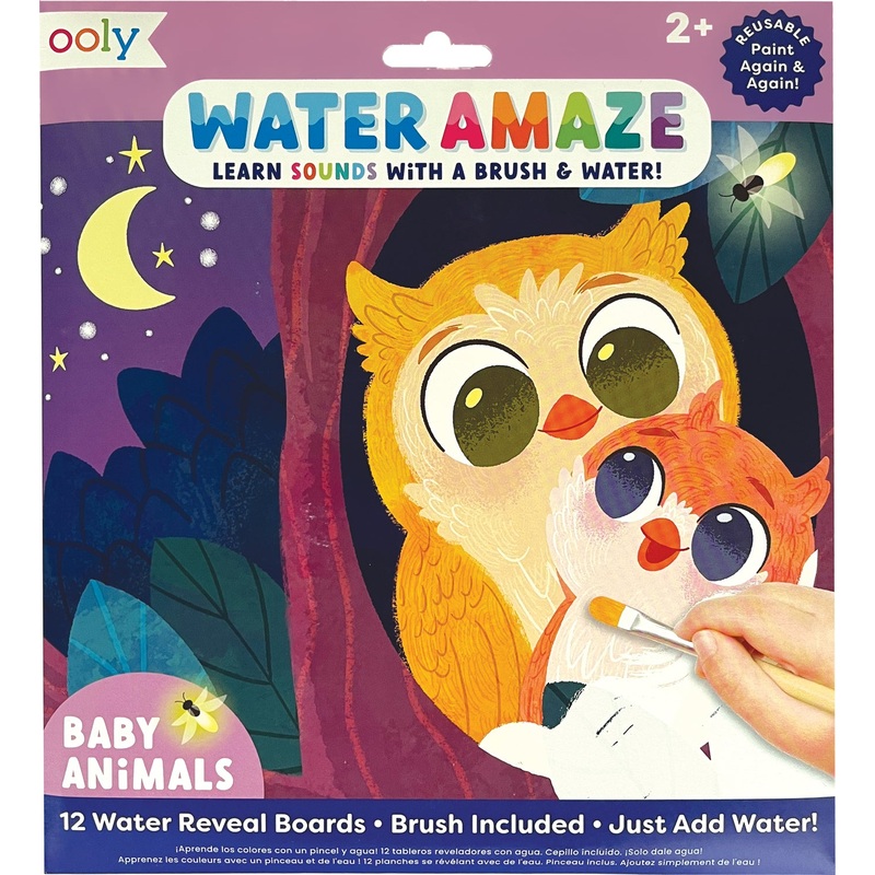 Water Amaze Water Reveal Boards – Baby Animals (13 PC Set)