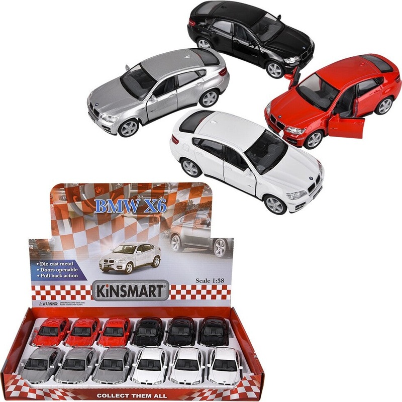 5 Diecast Pull Back Bmw X6