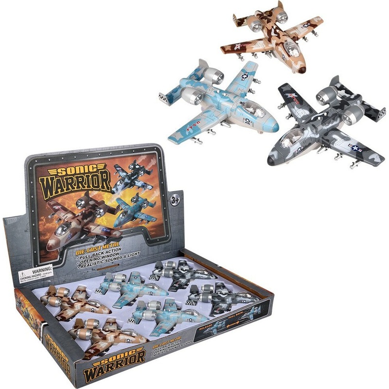 6 Die Cast Pull Back Sonic Jet (assortment – sold individually)