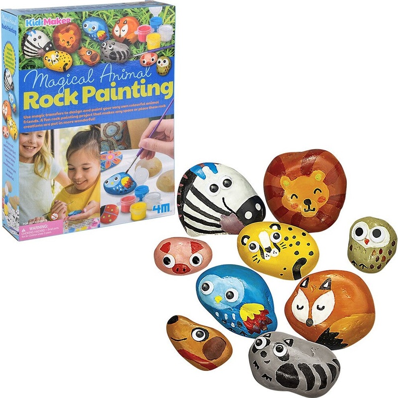 Kidzmaker – Magical Animal Rock Painting