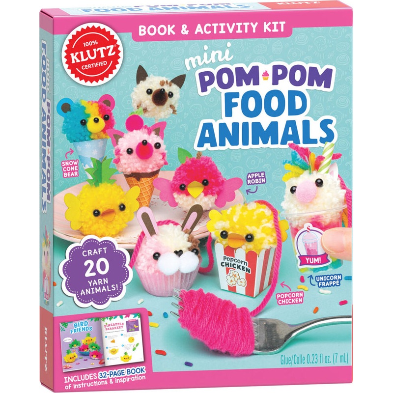 Mini Pom-Pom Food Animals