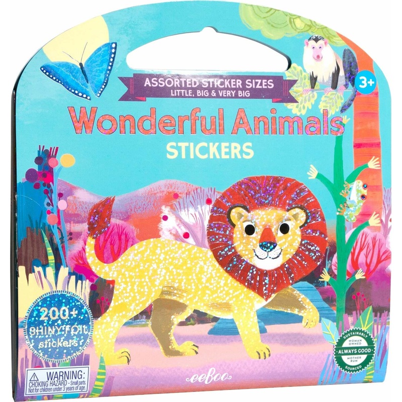 Wonderful Animals Shiny Stickers Book