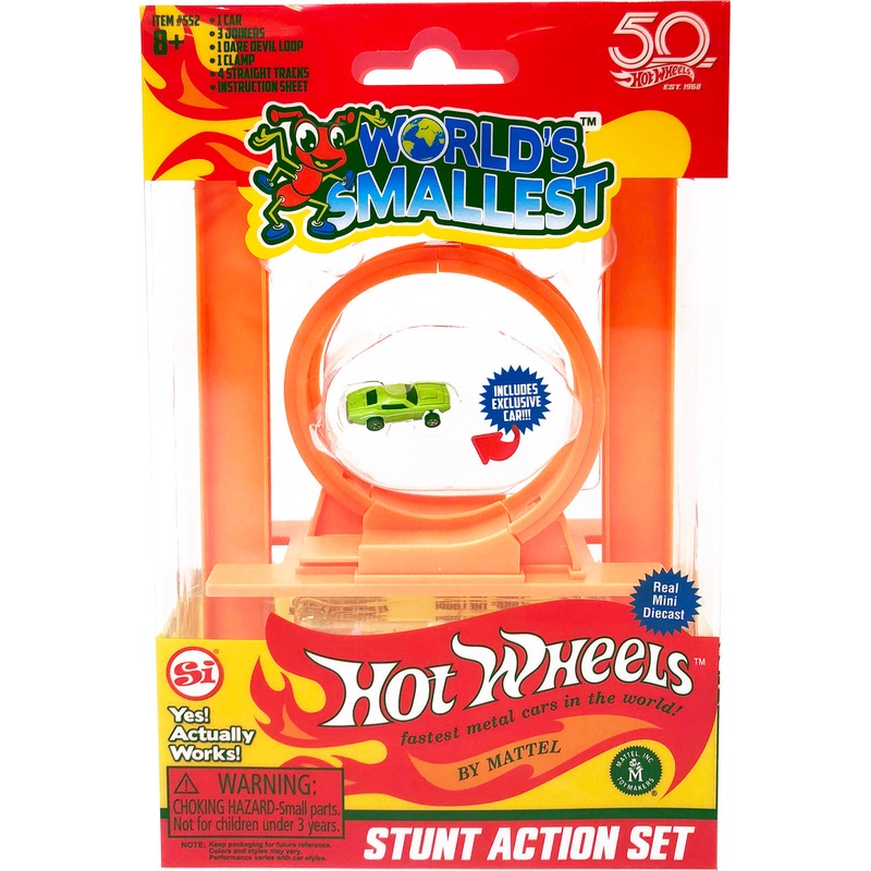 Worlds Smallest Hot Wheels Stunt Action Set (Incl Loop & 1 Car)