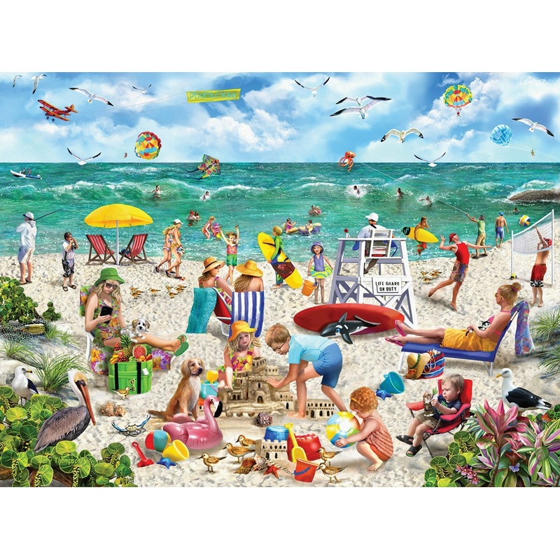 Beach Day – Seek & Hide – 1000 Piece – White Mountain Puzzles