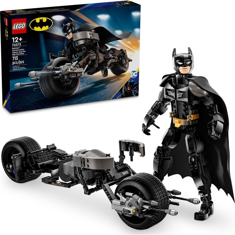 LEGO Super Heroes DC: Batman Construction Figure and the Bat-Pod Bike