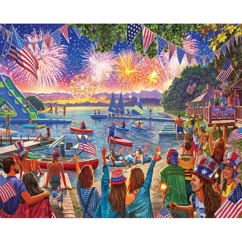 4th Fireworks – 1000 Piece – White Mountain Puzzles