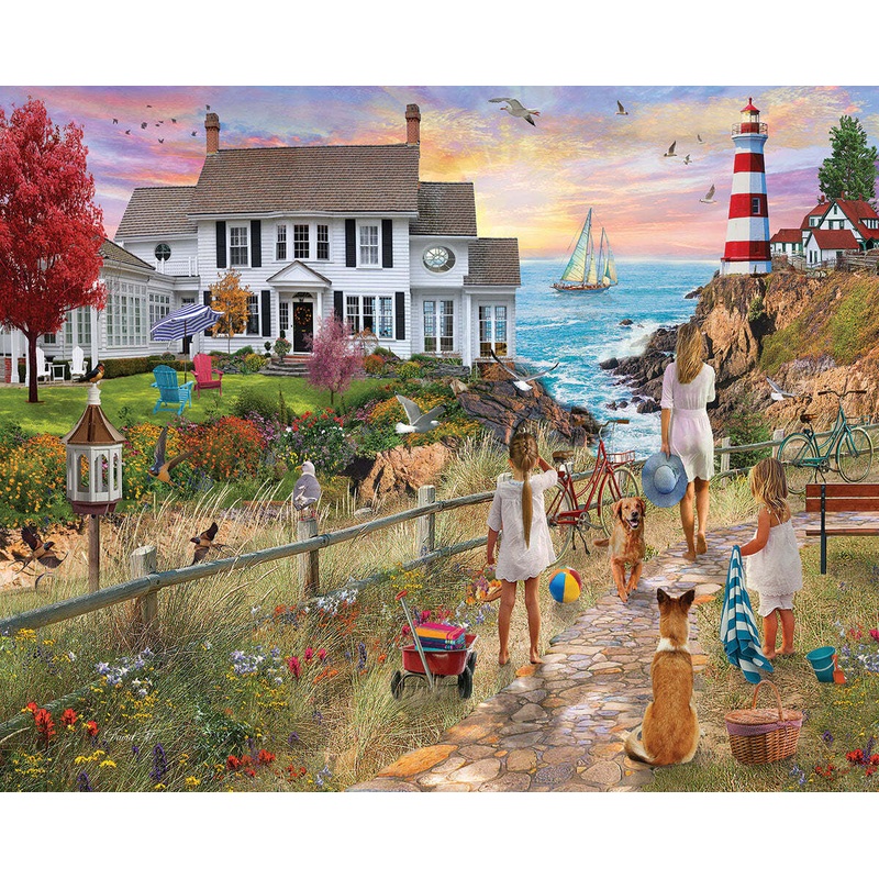 Beach Path – 1000 Piece – White Mountain Puzzles