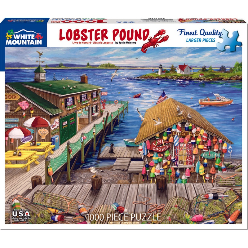 Lobster Pound – 1000 Piece – White Mountain Puzzles